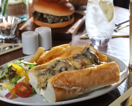 delicious pub food philly cheesesteak norfolk